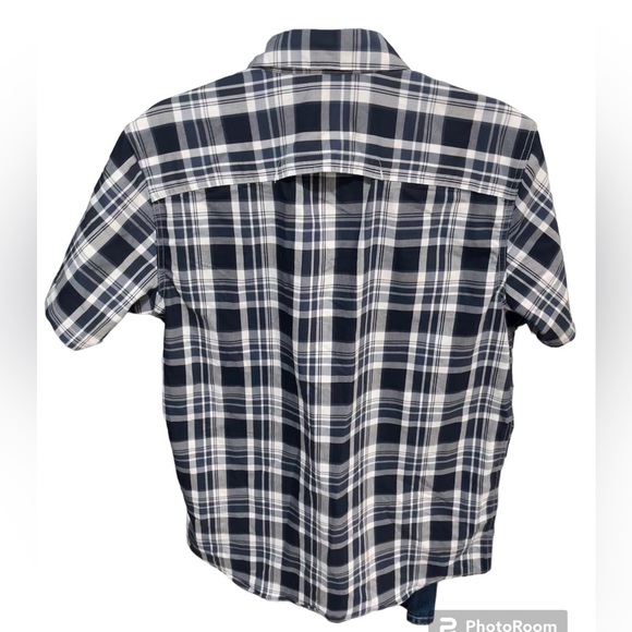 Wrangler Mesh Vent Short Sleeve Button Down Shirt M - Picture 3 of 6